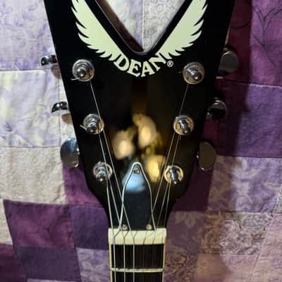 Dean Chicago Flame Series '79 ML Electric Guitar Trans Brazilia Finish w/ OHSC image 8