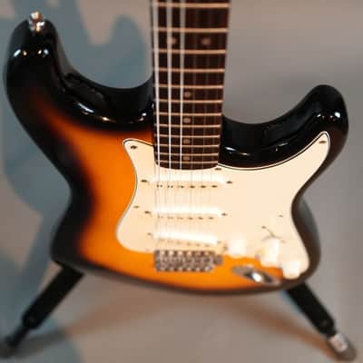 Lotus Strat Style Electric Guitar Tobacco Sunburst - Used image 4