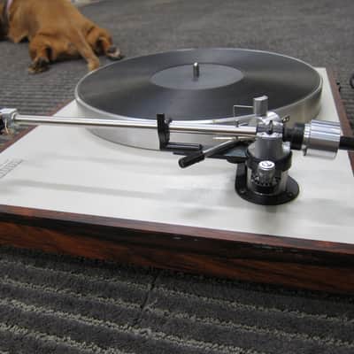 Luxman PD264 Turntable Ortofon OM10 Cartridge, Auto Lift, Ex Sound, Japan, Rosewood, No Dustcover Rosewood/Silver image 2