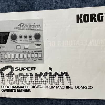 Korg DDM-220 Super Percussion Drum Machine (with Power Supply and User Manual) image 2