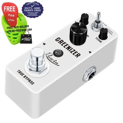 Rowin Greenizer overdrive T808 Sim Pedal True bypass LEF323, FREE PICKS + HOLDER+ FREE SHIP USA