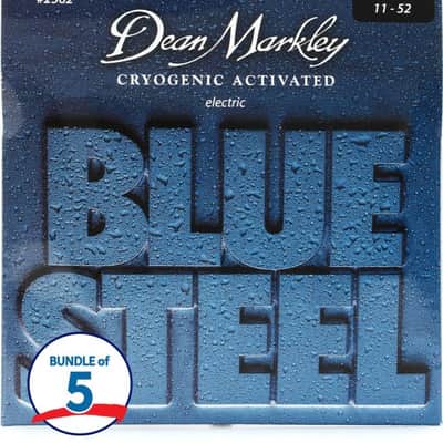 Dean Markley 2562 Blue Steel Electric Guitar Strings - .011-.052 Medium (5-Pack) image 2