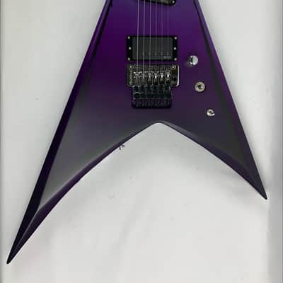 ESP E-II Alexi Laiho Signature Ripped Purple Fade Satin with Pinstripes B-Stock image 5