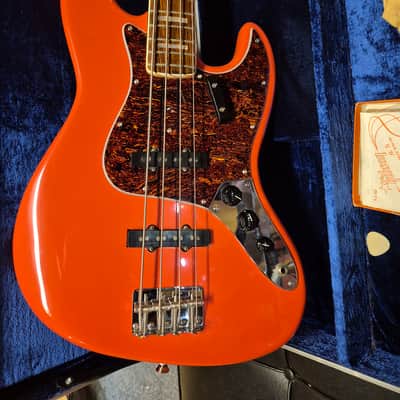 Fender Jazz Bass 1967 refin with -77 neck - Fiesta red image 1