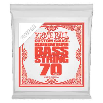 Ernie Ball Single Nickel Wound Electric Bass String .070" image 1
