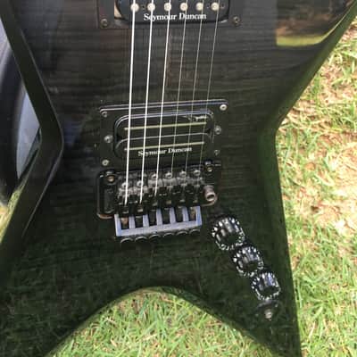 Washburn Dime ST Pro Stealth Dimebag Darrell Electric Guitar w/ bag Trans Black image 8