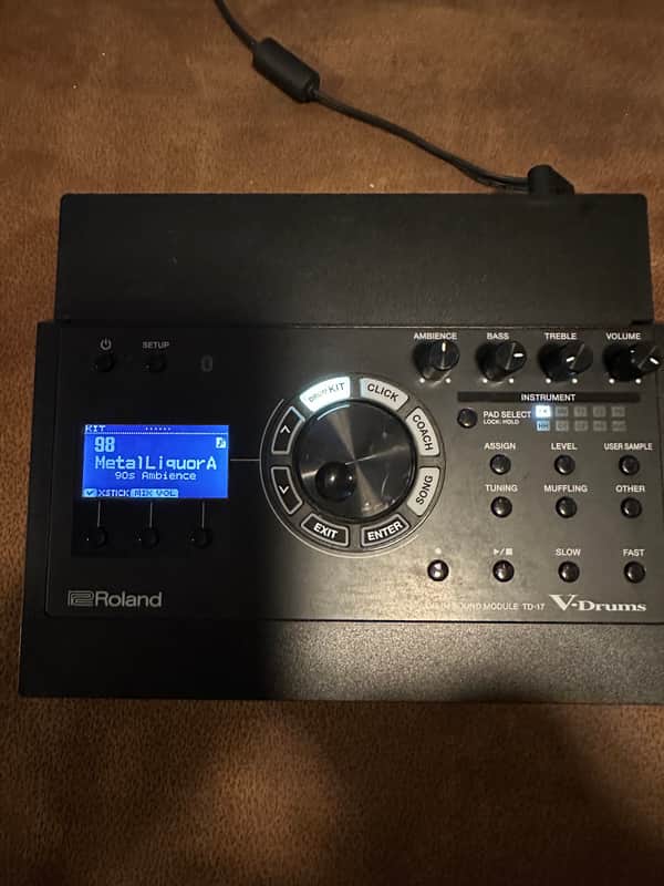 Roland TD-17 Drum Sound Module with Everything + Custom Kits image 1
