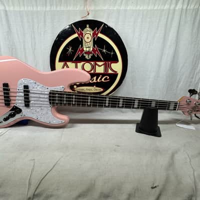 G&L JB-5 jb5 5-string Bass with Case 2021 - Shell Pink image 2