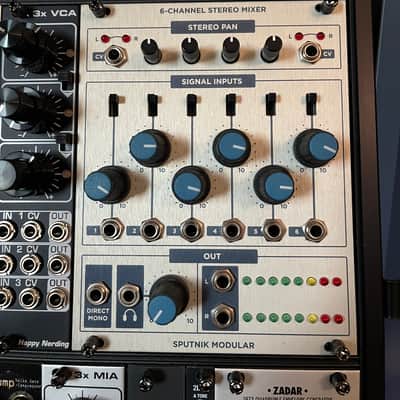 Sputnik Modular Stereo Mixer — 6-Channel Eurorack Stereo Mixer image 1