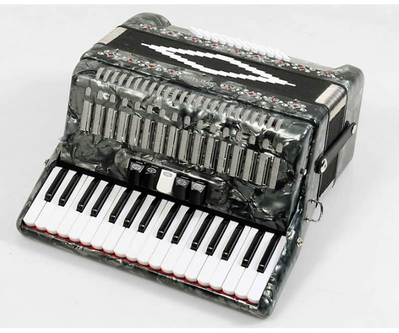 Sofiamari SM3472 34 Piano 72 Bass Button Accordion 2010s - Pearl Gray image 1