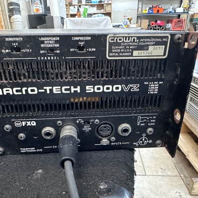 Crown Macro-Tech 5000VZ 2 Channel Power Amplifier - PARTS ONLY (#5766) image 8