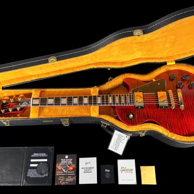 2026 Gibson Les Paul Custom 3A Flame Top Custom Shop Chambered ~ Red Widow image 14