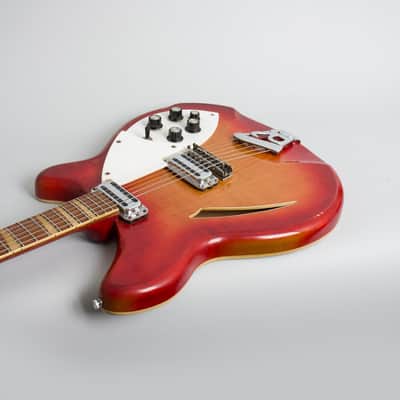 Rickenbacker  Model 360 Thinline Hollow Body Electric Guitar (1967), ser. #GB-572, original silver Tolex hard shell case. image 7