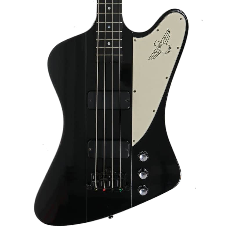 2002 Gibson Thunderbird IV Electric Bass Black Finish image 1