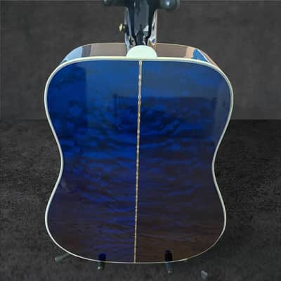 Gibson Custom Shop Dove Quilt Acoustic-Electric Guitar – Viper Blue image 15
