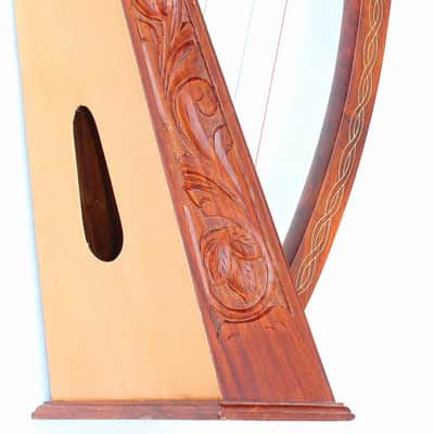 37" Celtic Irish Folk Harp 22 Strings Rosewood Lap Harp w/ Case & Extra Strings (2026 Model) image 2