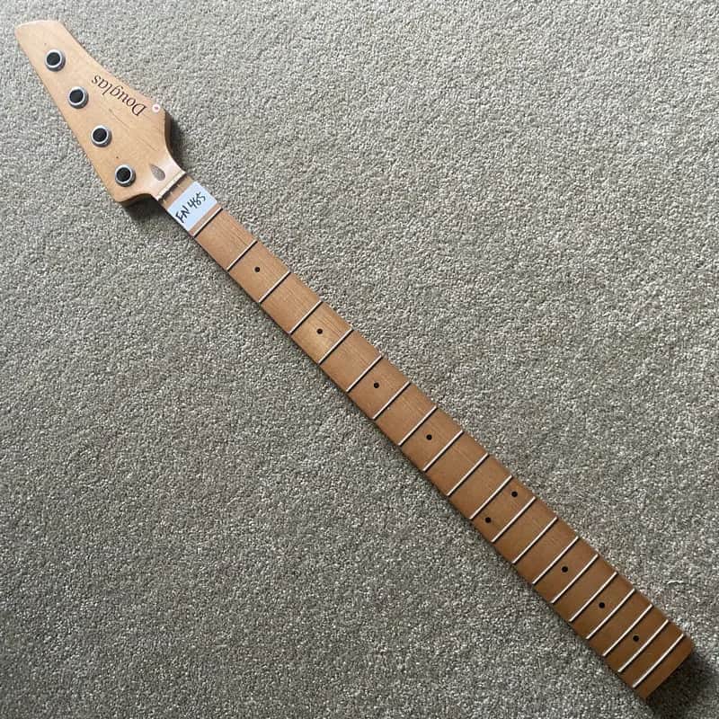 Douglas Roasted Maple Wood 4 String Bass Neck, 20 Frets Fingerboard Fretboard image 1
