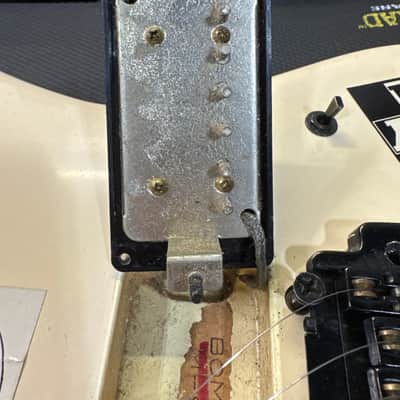 Greco Guitar Device BOM-60R Bombard with Khaler Locking Tremolo MIJ 1986 White Vintage Japan MIJ Fujigen w/ Gig Bag image 9