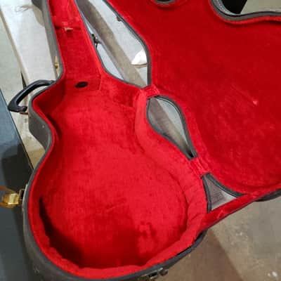 Used 1950's Ess and Ess Magnatone Mark IV Hard Shell Guitar Case Black image 14