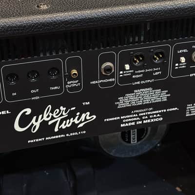 Fender Cyber-Twin 2 x 65-Watt 2x12" Modeling Guitar Combo - Black image 11