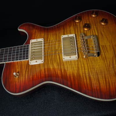 Knaggs Guitars Kenai in Dark Cherry Burst w/ T1 Flame Maple Top & Bare Knuckle Mules image 8
