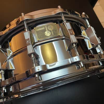 SONOR Signature HLD 582 snare drum 14x6,5 Ferro-manganese shell image 2