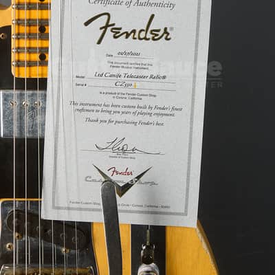 Fender Custom Shop Limited Cunife Telecaster Relic 2021 - Butterscotch (COD 2055UG) image 11