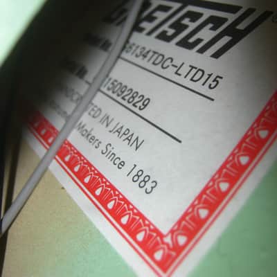 ✮ULTRA RARE✮ 2015 Gretsch G-6134 Double Cut PENGUIN Limited Edition ✮ BROADWAY JADE✮1 of 25✮Jet image 23
