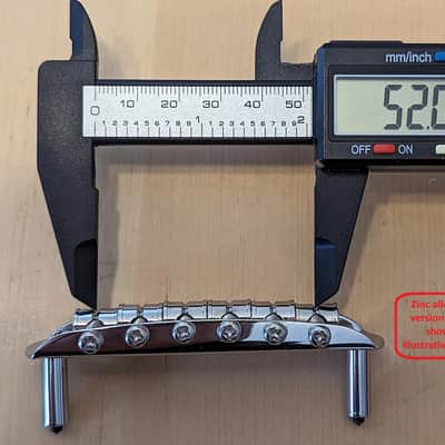Mustang bridge - *BRASS SADDLES* 9.5" radius 52mm string spread (for Jaguar and Jazzmaster) image 3
