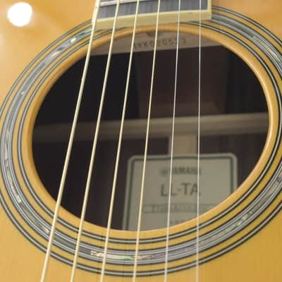 Yamaha LL-TA TransAcoustic Dreadnought 2024 Vintage Tint image 8
