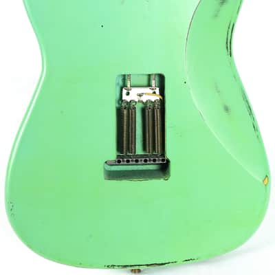Rockaway Relic Custom Seafoam Green Strat Electric Guitar w/ Gig Bag image 7