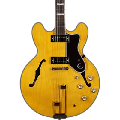 Epiphone Sheraton Semi-Hollowbody Electric Guitar (with Gig Bag), Natural, with Gold Hardware, Open Box (Very Good) image 5