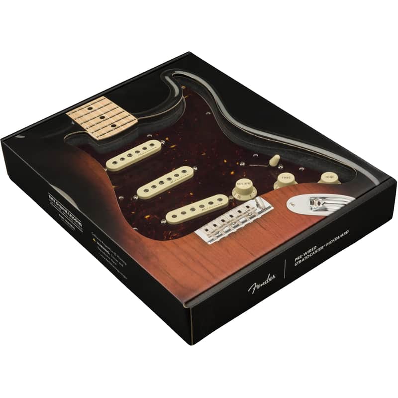Fender 099-2344-500 Vintage Noiseless Stratocaster 11-Hole Pickguard 4-Ply Pre-Wired image 1