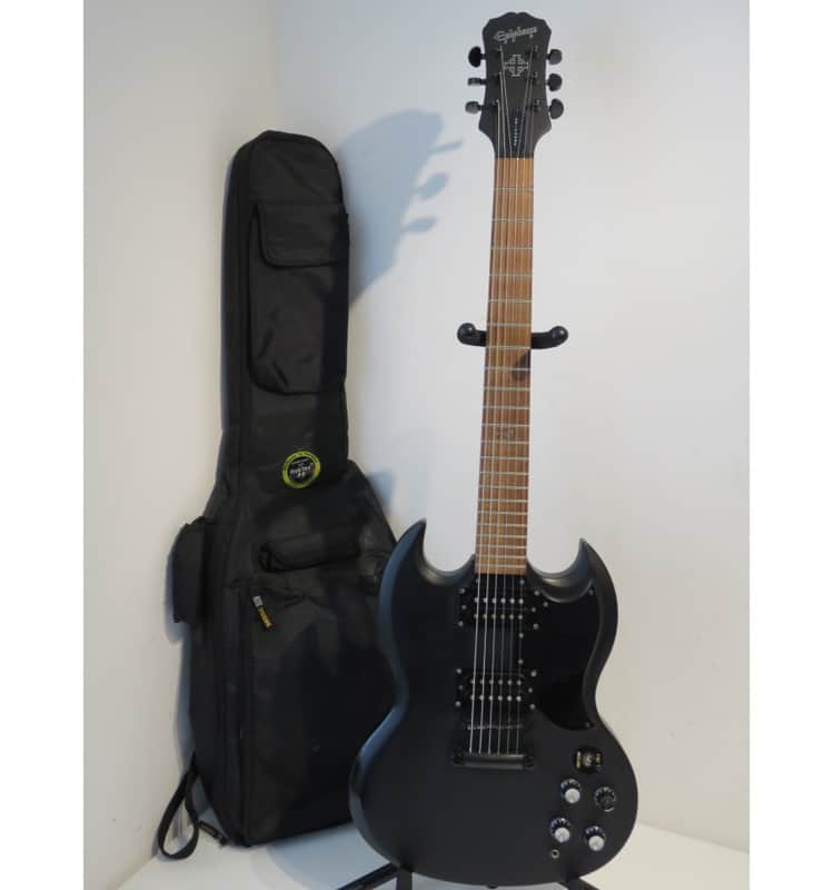 Epiphone G400 Gothic XII Matt Black SG Electric Guitar | Reverb