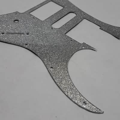 Platinum Silver Glitter Pickguard fits Ibanez (tm) RG350 MDX HSH image 4