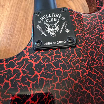 B.C. Rich Warlock Stranger Things “Eddie Munson” NJ series 2022 Red Crackle image 6