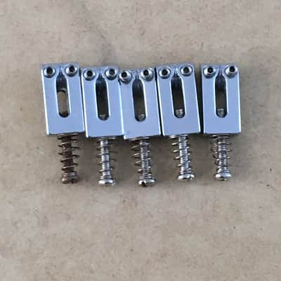 5 Five Vintage Fender Strat Modern Steel Saddles Stratocaster Aged Relic 54.5mm image 2