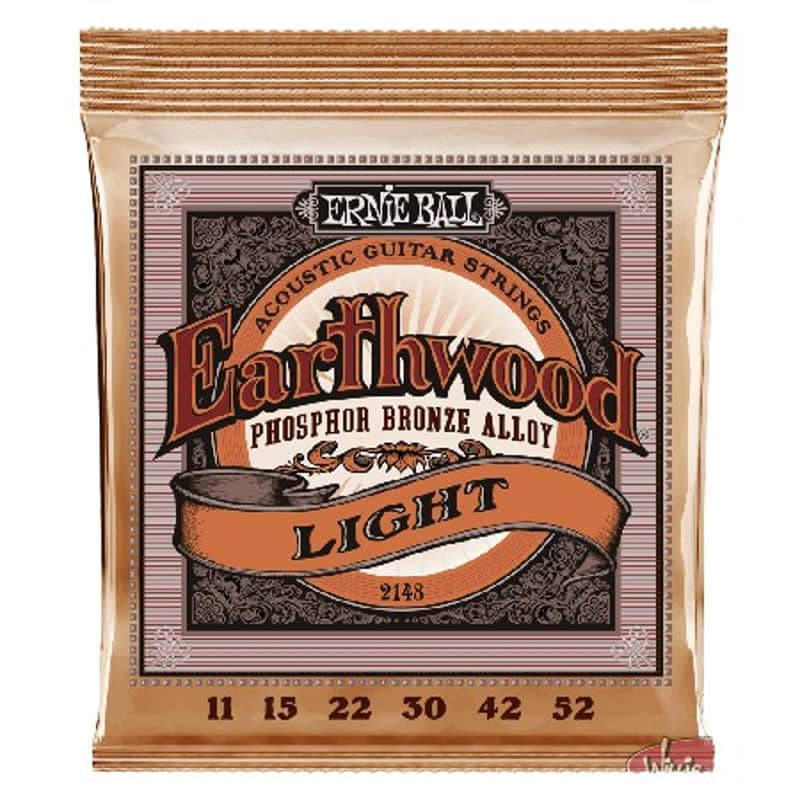 Ernie Ball Earthwood Phosphor Bronze Acoustic Guitar Strings Light 11-52 image 1
