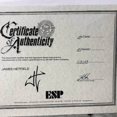 2023 ESP Made In Japan James Hetfield Vulture COA Included Excellent Condition (308) image 7