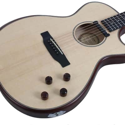 Swing Hybrid-S All Solid Electric Acoustic Slim Guitar Piezo Magnetic Pickup image 9