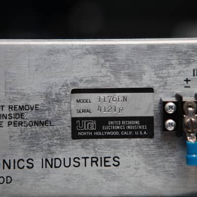 Urei Universal Audio 1176LN Rev. F Limiting Amplifier 1970s - Black Panel image 3