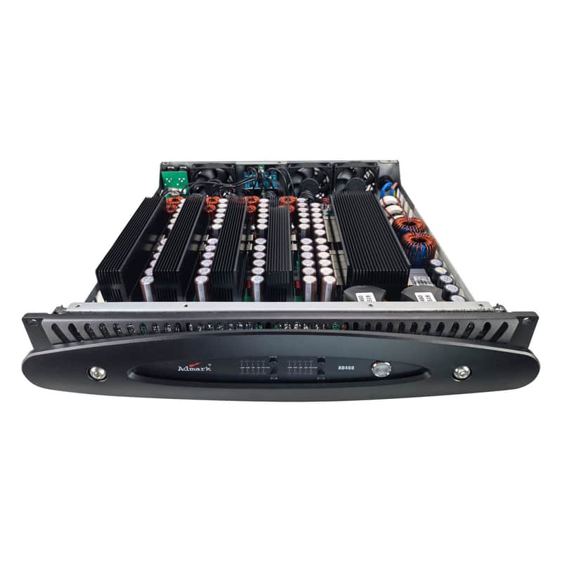Admark AD460 4 Channel Class D Power Amplifier for PA Speakers and Sound Systems image 1