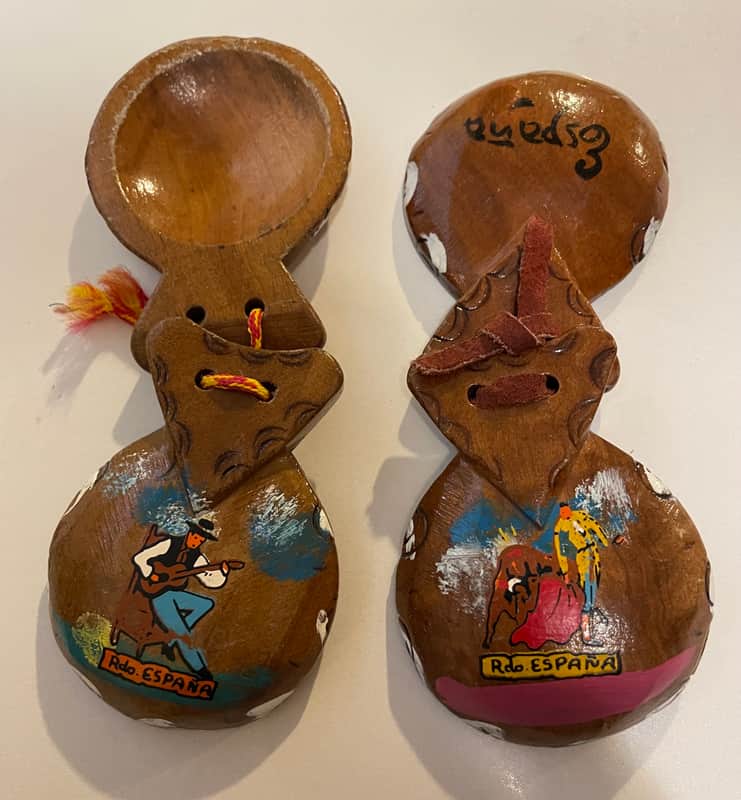 Handmade Pair of Spanish Castenets image 1
