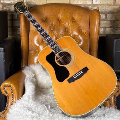 1975 Guild D55 LH Vintage Left Handed Westerly RI Natural Acoustic Guitar! image 1