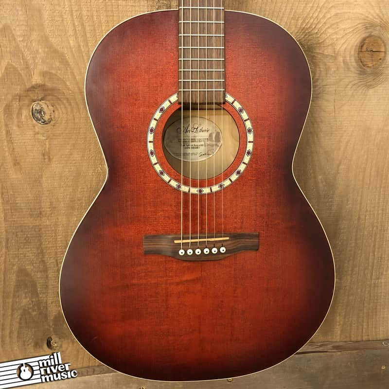 美品 Art&Lutherie Folk Spruce Burgundy Art & Lutherie Folk Spruce Burgundy Acoustic Guitar Natural Burst