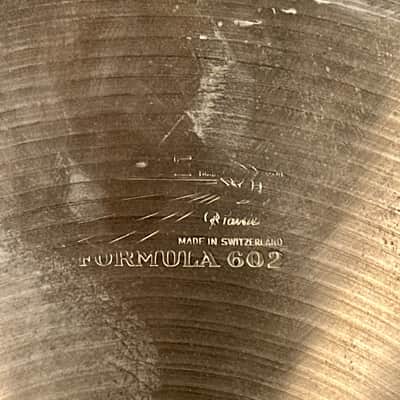 14" Paiste Formula 602 Pre-Serial 1960s Hi-Hat Cymbal Pair 790g/872g *Video Demo* image 10
