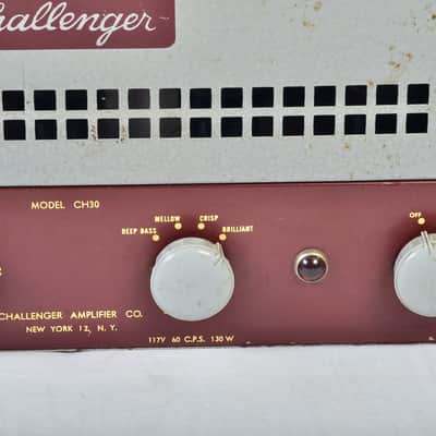 Modded Challenger Amplifier Co. CH30 - now a guitar amp head 1950's image 5