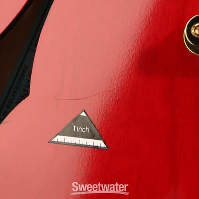Epiphone Masterbilt Gem Archer Sheraton Electric Guitar - Cherry Red (EMGASCHGHd1) image 2