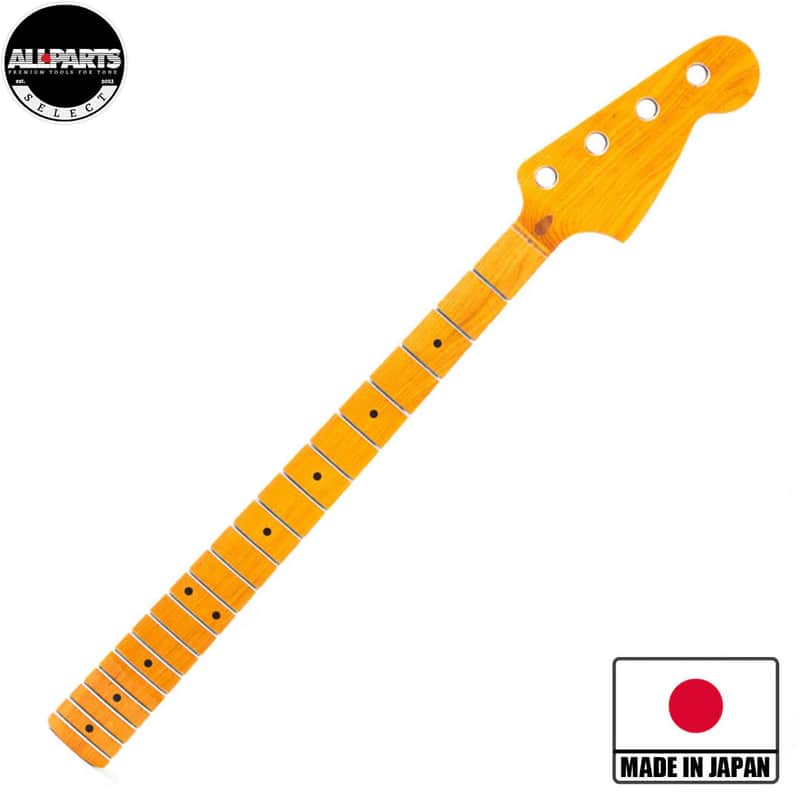 Allparts Select Replacement Mustang Bass Neck Roasted Maple - Licensed by Fender