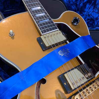 Video! Unreleased 1993 Gibson R+D Chet Atkins Country Gentleman 100th Anniversary 1994 - All Gold w/ Diamond Headstock + Block Inlays image 1